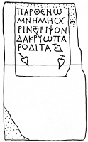 Line drawing of MAMA XI 286 (Northern Lykaonia 12: 1956-133)
